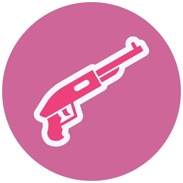Web Illustration Gun Protection Concept — Vettoriale Stock