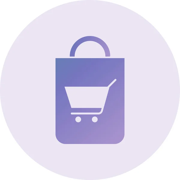 ショッピングアイコンのベクトル図 — ストックベクタ