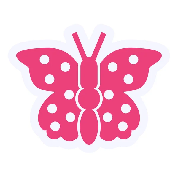 Vector Illustration Butterfly Icon —  Vetores de Stock