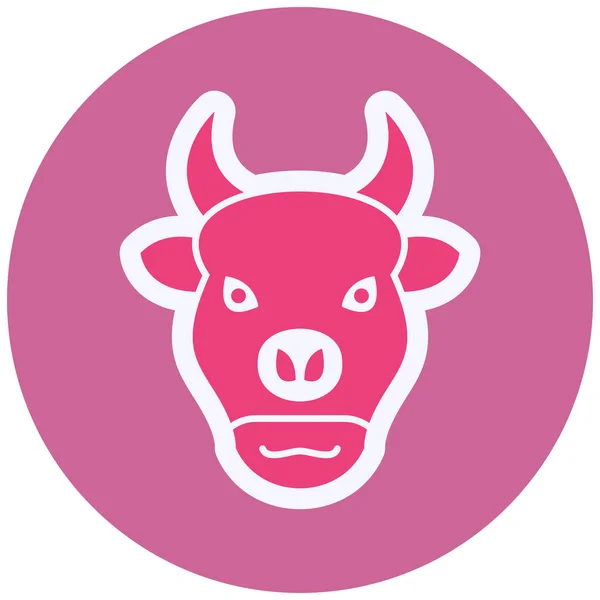 Bison Web Icon Vector Illustration —  Vetores de Stock