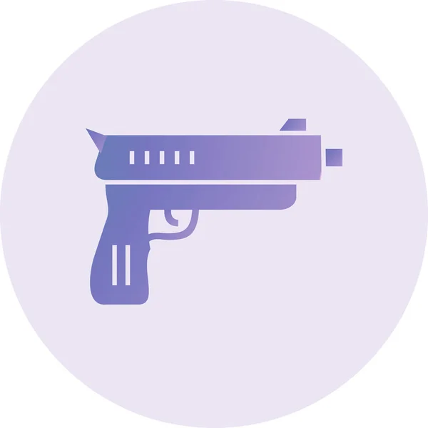 Vektor Illustration Pistol — Stock vektor