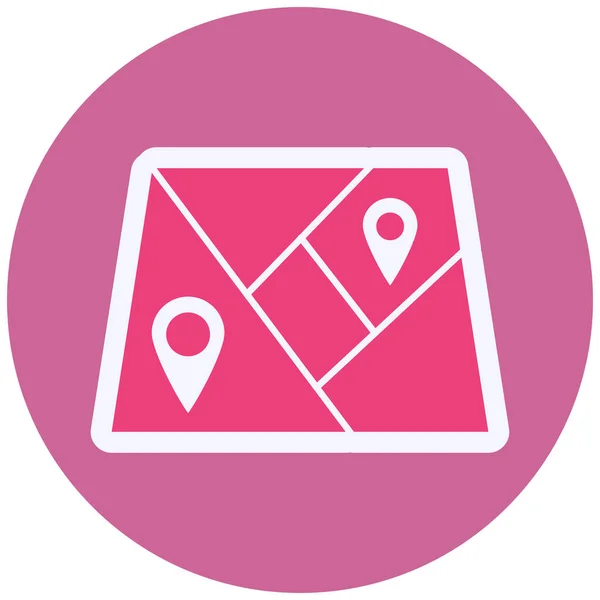 Location Pin Map Web Illustration —  Vetores de Stock