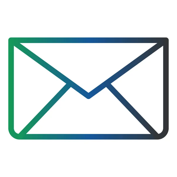 Envelope Icon Flat Simple Illustration — Image vectorielle