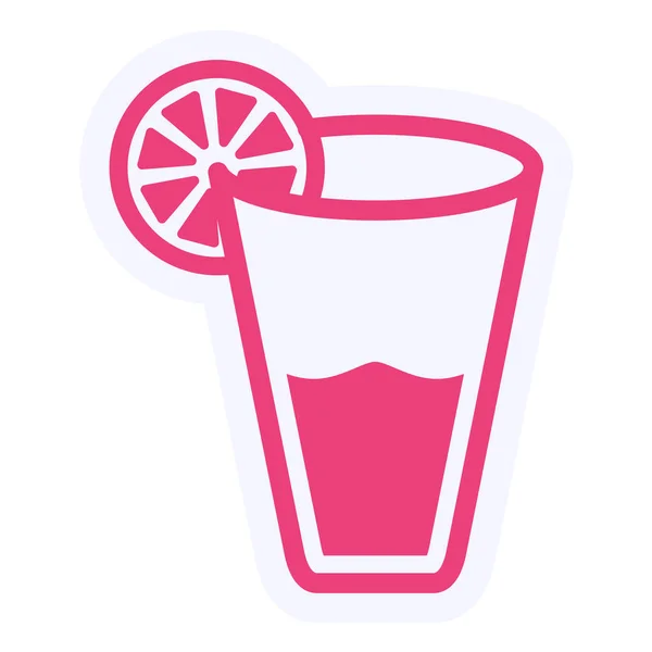 Lemonade Web Icon Simple Design — Stock Vector