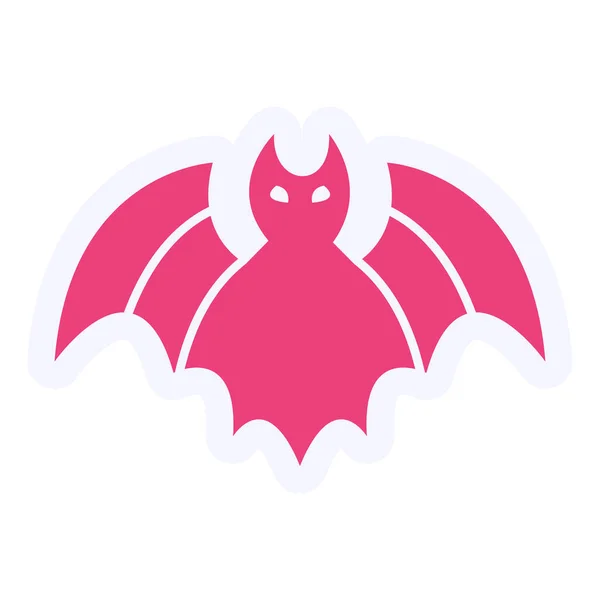 Bat Web Icon Vector Illustration — Vetor de Stock