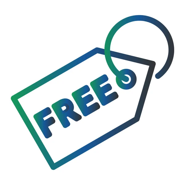 Free Tag Web Icon Simple Design — Stockvektor