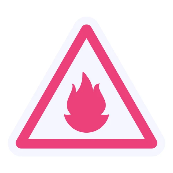Flammable Vector Glyph Icon Design — Stock Vector