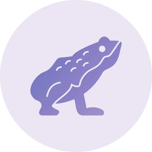 Frog Web Icon Vector Illustration — 图库矢量图片