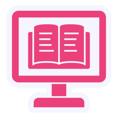 Kitap simgesinin vektör illüstrasyonu 