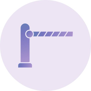 Bariyer Vektör Şekil Simgesi Tasarımı 