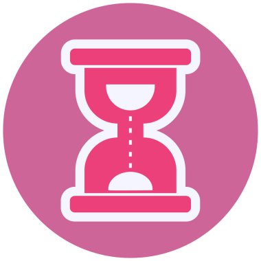 Kum saati. Web simgesi basit tasarım