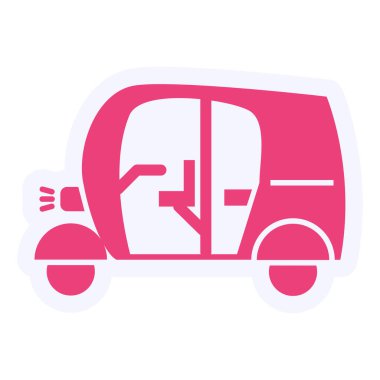 - Araba. Web simgesi basit illüstrasyon