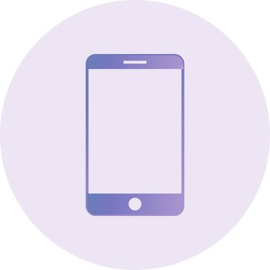 Cep telefonu simgesi, vektör illüstrasyonu