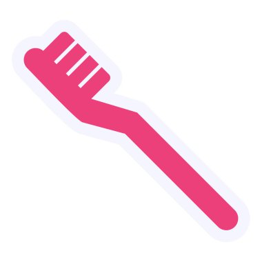 Diş fırçası. Web simgesi basit tasarım