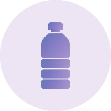 vector plastic bottle flat icon