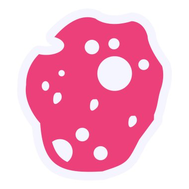 Göktaşı. Web simgesi basit illüstrasyon