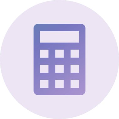 calculator flat icon, vector illustration. Accounting