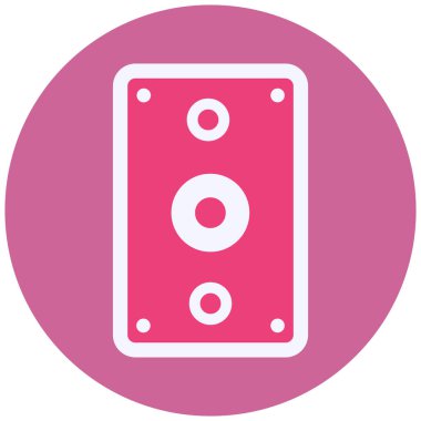 Konuşmacı. Web simgesi basit illüstrasyon