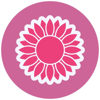 Çiçeğin vektör illüstrasyonu