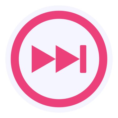 vector illustration of Forward modern icon 