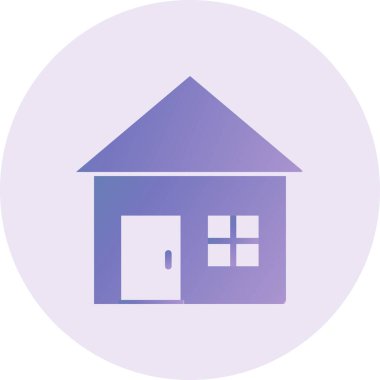 Ev simgesinin vektör illüstrasyonu