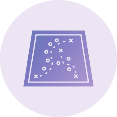 Tepe Haritası Vektör Sembol Tasarımı