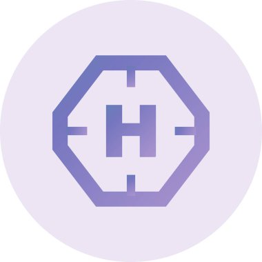 vector illustration of Helipad