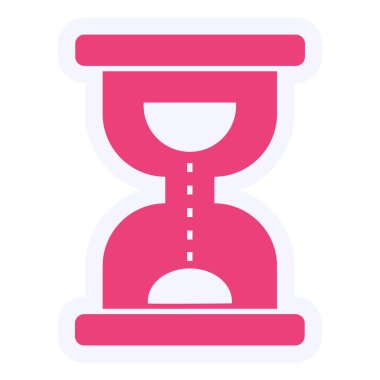 Kum saati. Web simgesi basit tasarım