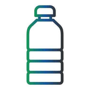 vector plastic bottle flat icon
