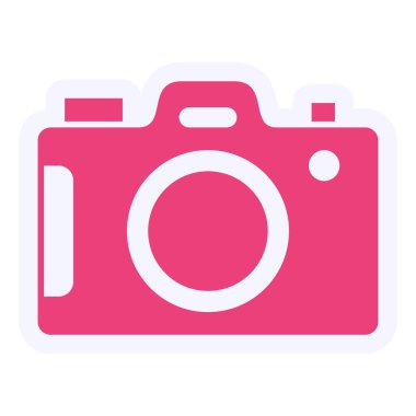 kamera simgesi vektör illüstrasyonu