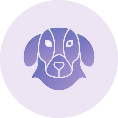 köpek web simge vektör çizim