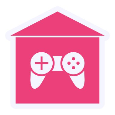 Oyun Merkezi Vektör Simgesi Tasarımı 