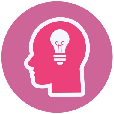 Bir fikrim var. Web simgesi basit illüstrasyon