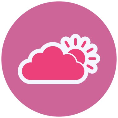 Bulut simgesi, vektör illüstrasyonu