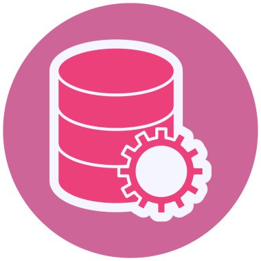 veritabanı. Web simgesi basit illüstrasyon