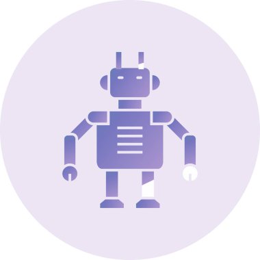robot. Web simgesi basit tasarım