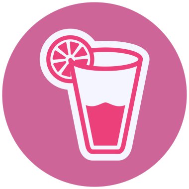 Limonata. Web simgesi basit tasarım