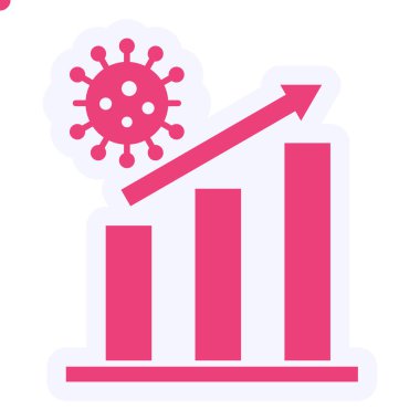 Covid-19 virus icon, simple illustration