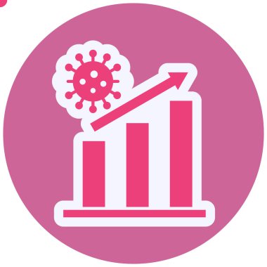 Covid-19 virus icon, simple illustration