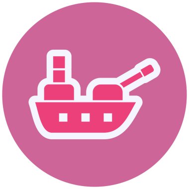 Gemi simgesinin vektör illüstrasyonu