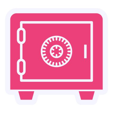 Kasa. Web simgesi basit illüstrasyon