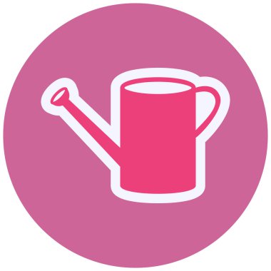 Watering Can. simple illustration isolated on background