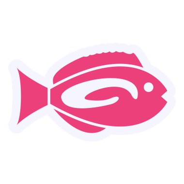 Blue Tang  web icon vector illustration