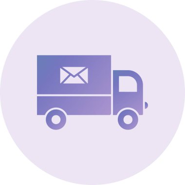 delivery truck. simple illustration. Shipping 