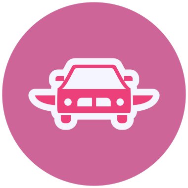 Flying Car. web icon simple design