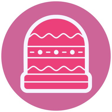winter hat, web icon simple illustration