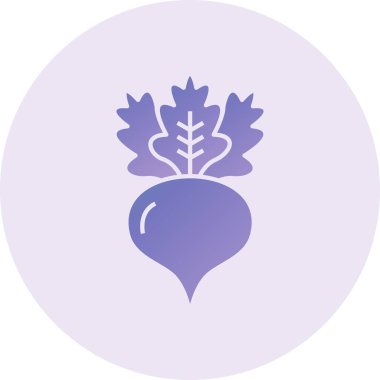 Radish Vector lyph Icon Design