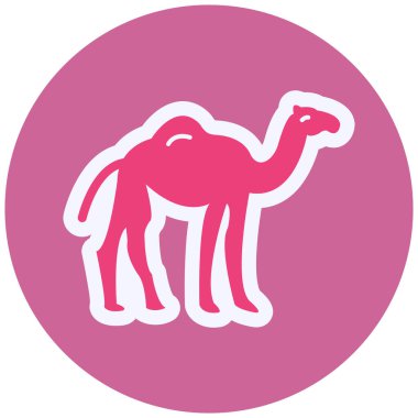 Camel web icon vector illustration 
