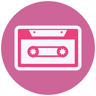 kaset teybi ikon vektör çizimi 