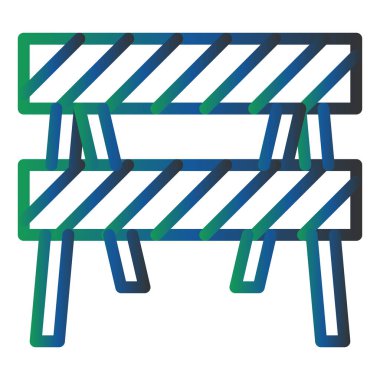 bariyer simgesi vektör illüstrasyonu